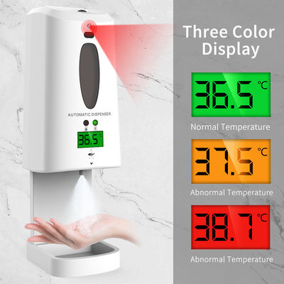 Alcohol Automatic Liquid Soap Dispensers High Temperature Alarm Function 15 Languages Reminder